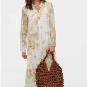 H&M floral crepe dress